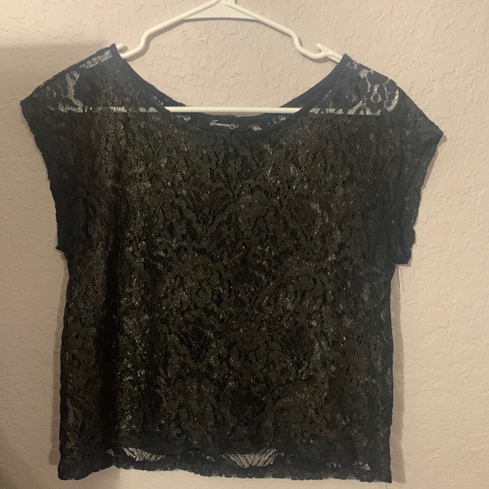Black with shimmery gold over top